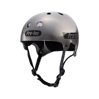 Pro Tec Old School Metallic Gun Metal Certified Size M