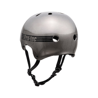 Pro Tec Old School Metallic Gun Metal Certified Size XL