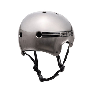 Pro Tec Old School Metallic Gun Metal Certified Size L