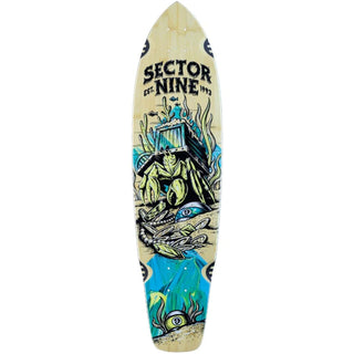 Sector 9 Longboard Cruiser Deck Fortune Ft Point Bamboo/Maple Kicktail 8.75" x 34"