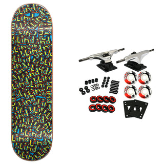 Blind Skateboard Complete OG Wallpaper Blue 8.0" x 31.6"