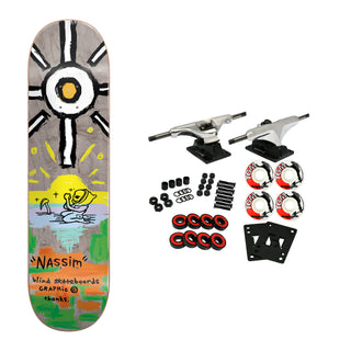 Blind Skateboard Complete Nassim Reaper Prey Super Sap Grey 8.0" x 31.7"