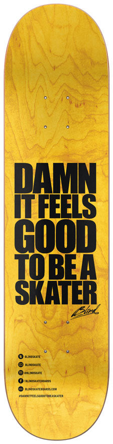 Blind Deck OG Stacked Stamp Yellow 7.75" x 31.2"