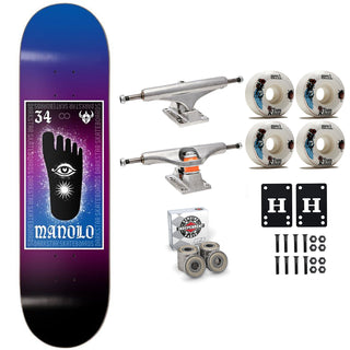 Darkstar Premium Complete Skateboard Manolo Symbols 8.0" Independent Sml Upgrade