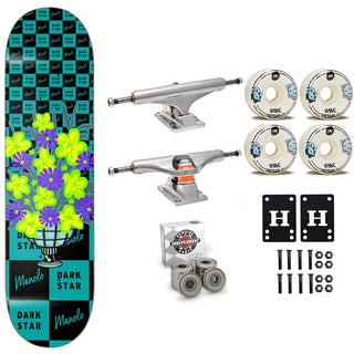 Darkstar Premium Complete Skateboard Manolo Flowers 8.0" Independent Sml Upgrade