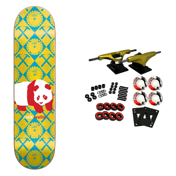 Enjoi Skateboard Complete Zack Wallin Peekaboo Panda 8.5
