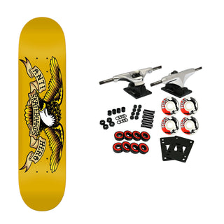 Anti Hero Skateboard Complete Classic Eagle Mini Yellow 7.3" x 29.5"