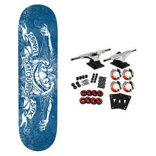 Anti Hero Skateboard Complete Grimple Stix Blue 8.06" x 31.8"
