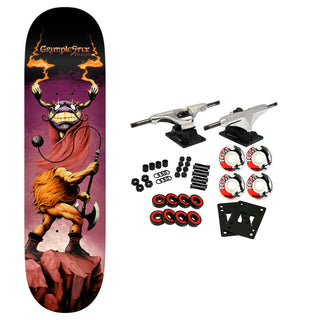 Anti Hero Skateboard Complete Grimplestix Barbarians Hewitt 8.5" x 31.85"