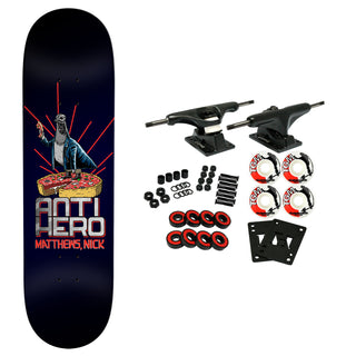 Anti Hero Skateboard Complete Matthews P2 Judgement Day Black 8.38" x 32.25"