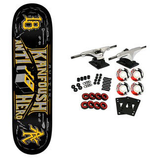 Anti Hero Skateboard Complete Austin Kanfoush Customs Black 8.25" x 31.5"