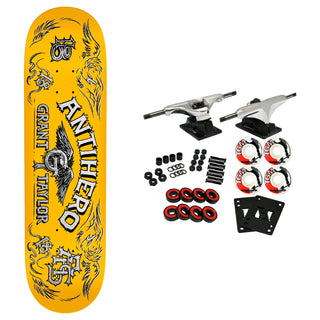 Anti Hero Skateboard Complete Grant Taylor Customs Yellow 8.5" x 31.85"