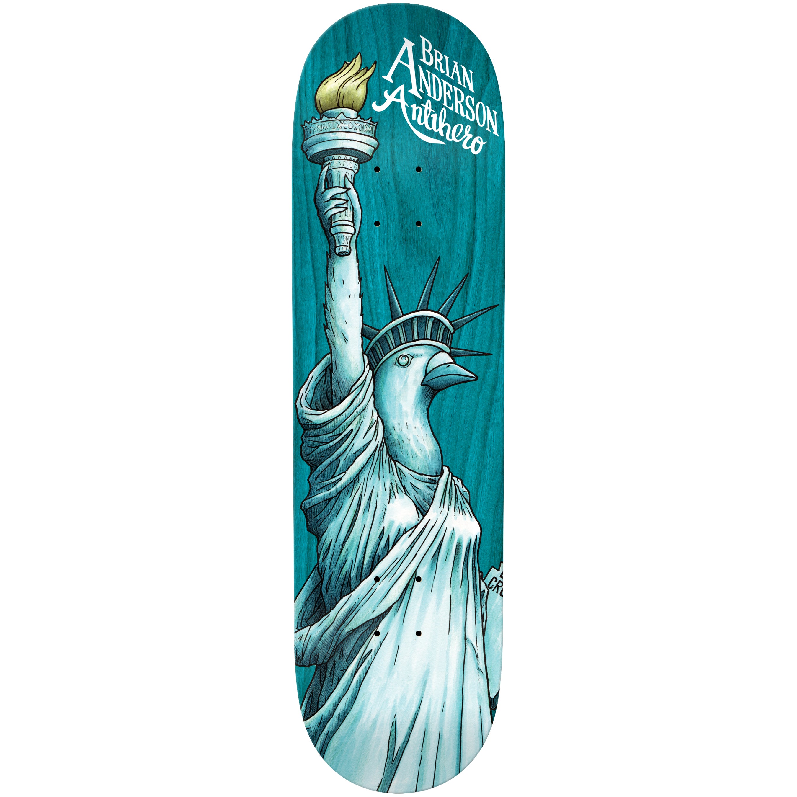 Anti Hero Skateboard Deck Brian Anderson Libirdty Assorted 9.0