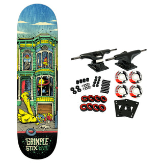 Anti Hero Skateboard Complete Hewitt Grimple Stix Victorians 8.5" x 31.75"