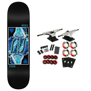 Real Skateboard Complete Hause Queen of Hearts Twin Nose 8.25" x 31.92