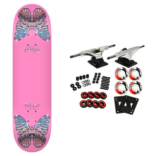 Real Skateboard Complete Ishod Mariposa Chrome Twin Pink 8.25" x 31.8"