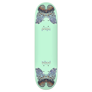 Real Skateboard Complete Ishod Mariposa Chrome Twin Teal 8.5" x 32.2"