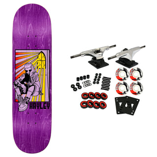 Real Skateboard Complete Hayley Wilson Stained Purple 8.5" x 31.85"
