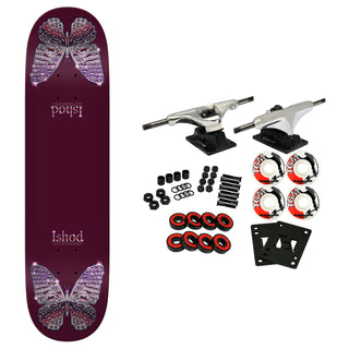 Real Skateboard Complete Ishod Mariposa Chrome Redux Twin Tail 8.0" x 31.5"
