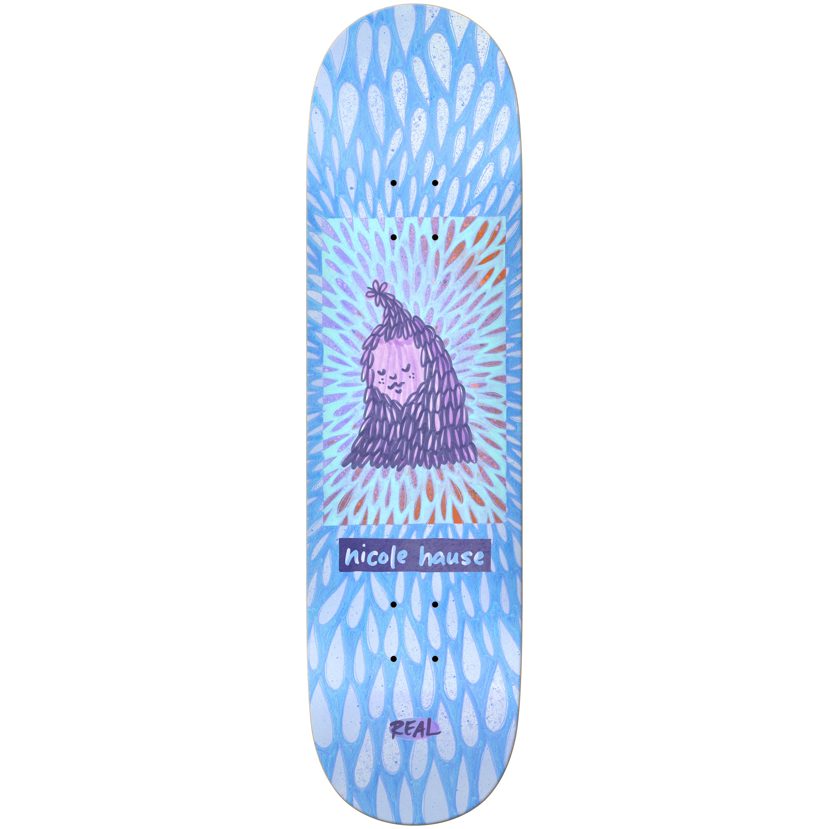 Real Skateboard Deck Nicole Hause Echoes by Nora True Fit 8.25