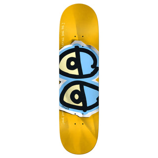 Krooked Skateboard Deck Basalt DBX Eyes 8.38" x 32.25" Gold