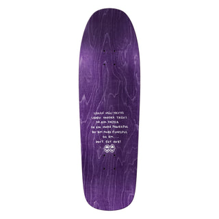 Krooked Skateboard Deck Ronnie Sandoval Peace Sign Blue 9.81" x 32.06"