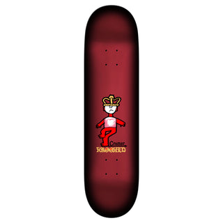 Krooked Skateboard Deck Brad Crome Mad King Maroon 8.06" x 31.8"