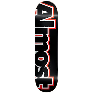 Almost Skateboard Deck Outliner Black 8.25" x 32.1"