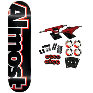 Almost Skateboard Complete Outliner Black 8.25" x 32.1"