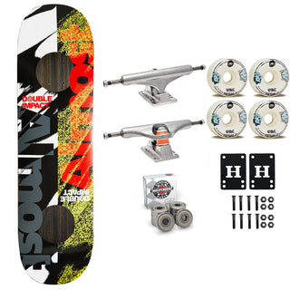 Almost Premium Skateboard Double Impact Carbon 8.5" Independent Sml Upgrade