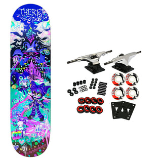 There Skateboard Complete Chandler Burton Castle Greak 8.5" x 31.85"