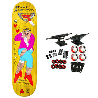 There Skateboard Complete BA Queen of Kings Guest Yellow 8.5" x 31.8"