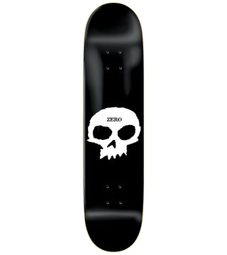 Zero Deck Single Skull Black/White 8.62"