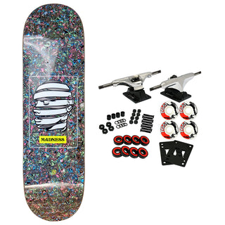 Madness Skateboard Complete Oil Slick Silver 8.75" x 32"