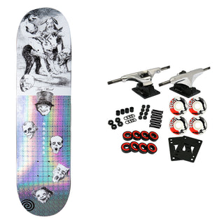 Madness Skateboard Complete Trey Wood Beast Super Sap Holo Swirls 8.25" x 32.1"