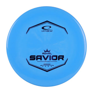 Latitude 64 Disc Golf Royal Grand Savior Midrange 4/4/0/3 Blue/Blue 174 grams