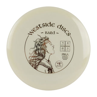 Westside Disc Golf VIP Bard Midrange 5/4/0/3 White/Gold 180 grams