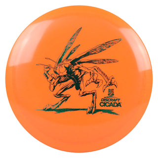 Discraft Disc Golf Big Z Cicada Fairway Driver 7/6/-1/1 Orange/Green 175-176g