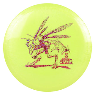 Discraft Disc Golf Big Z Cicada Fairway Driver 7/6/-1/1 Yellow/Magenta Hexagons 170-172g