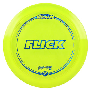 Discraft Disc Golf Z Line Flick Distance Driver 12/3/1/5 DayGlo/Blue Scales 167-169g