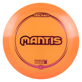Discraft Disc Golf Z Line Mantis Distance Driver 8/4/-2/2 Orange/Magenta 167-169g