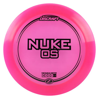 Discraft Disc Golf Z Line Nuke OS Distance Driver 13/4/0/4 Pink/Black 173-174g