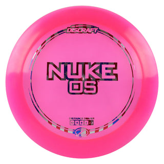 Discraft Disc Golf Z Line Nuke OS Distance Driver 13/4/0/4 Pink/USA 173-174g