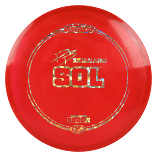 Discraft Disc Golf Paige Pierce Signature Z Line Sol Midrange 4/5/-3/0 Red/Gold Shatter 170-172g