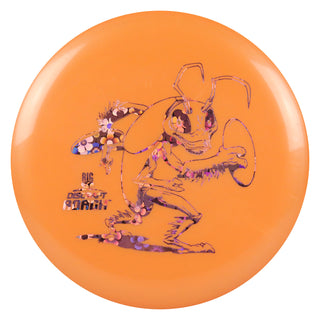 Discraft Disc Golf Big Z Roach Putter 2/4/0/1 Orange/Pink Flowers 167-169g