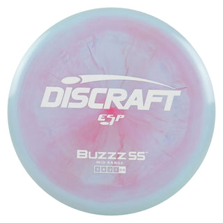 Discraft Disc Golf ESP Buzzz SS Midrange Disc 5/4/-2/1 Light Blue Pink/White 175-176g