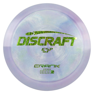 Discraft Disc Golf ESP Crank Distance Driver 13/5/-2/2 Lavender Sage/Green Scratch 164-166g