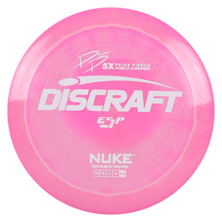 Discraft Disc Golf Paige Pierce Signature ESP Nuke Driver 13/5/-1/3 Pink/White 167-169g