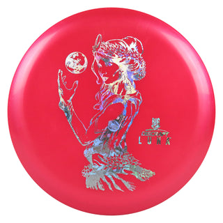 Discraft Disc Golf Paul McBeth Signature Big Z Luna Putter 3/4/0/2 Neon Red/Money Holo 167-169g
