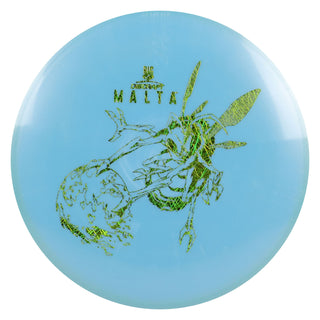 Discraft Disc Golf Paul McBeth Signature Big Z Malta Midrange 5/4/1/3 Light Blue/Green Scratch 167-169g
